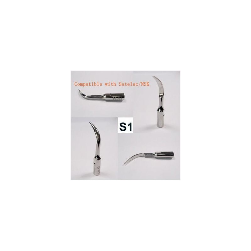 3Pcs Baola® Puntas Dentales Para Ultrasonido S1 Compatible Con Satelec/NSK