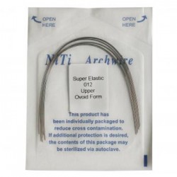 1 Bolsa Bental Ortodoncia Elásticos Niti Ronda arcos forma ovoide