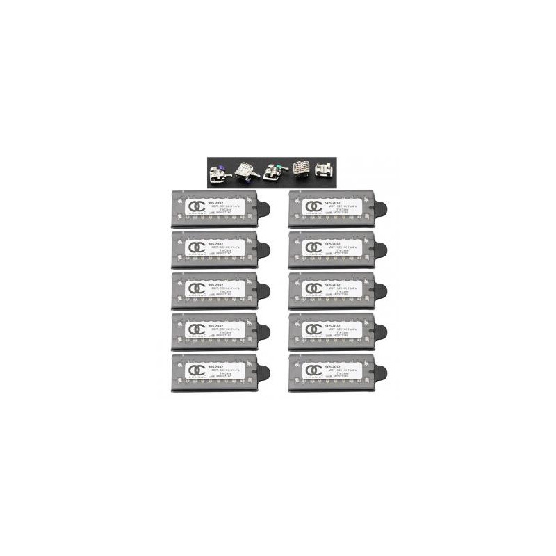 100 Paquetes de Ortodoncia Dental OC MIM Brackets MetálicosTirantes Mini MBT 022 345 Ganchos