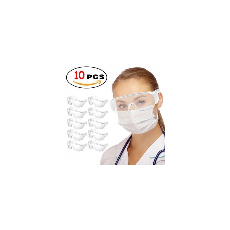 10Pcs Gafas Protectoras Medicas Gafas de Seguridad para odontología médico Anti-niebla
