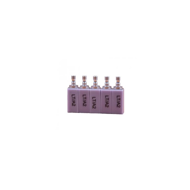 5 Pcs C14 LT Bloque de vitrocerámica de disilicato de litio de baja translucidez
