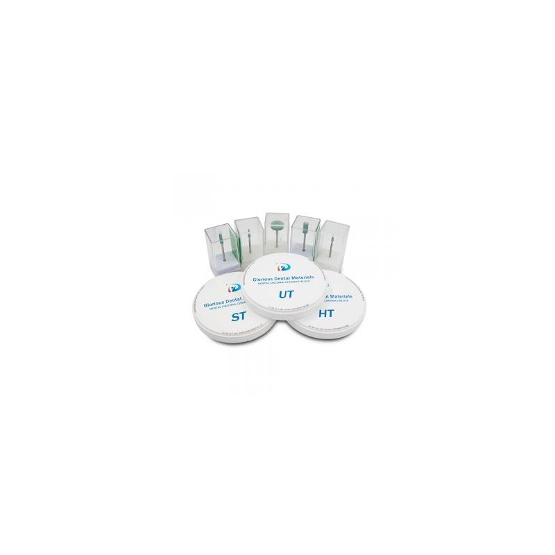 Bloque de zirconia PMMA Fresas de fresado Mololayer HT para Amann Girabbach system D shadpe 1350MPA