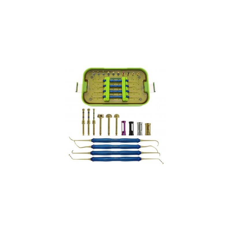Dentium Sinus DASK Kit de instrumentos de mano con tapón de taladro de elevación de implantes dentales