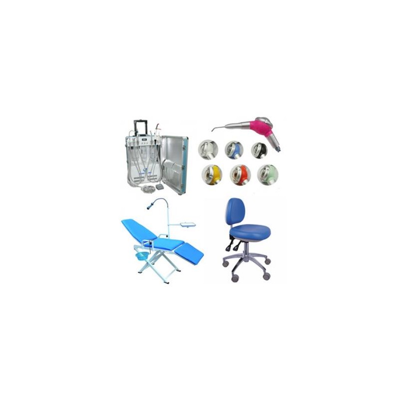 Greeloy Unidad portátil GU-P206 + Pulidora de aire + Cabina de operación ajustable + Silla plegable portátil