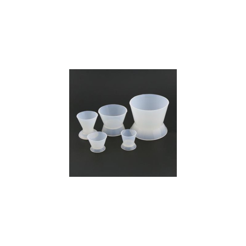 5Pcs Taza Mezcla De Silicona para mezclar acrílicos dental