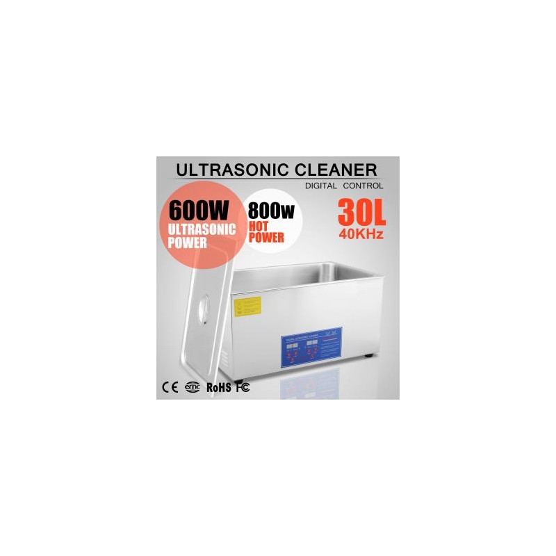 30L Gran Capacidad Máquina Limpiadora Ultrasónica de Acero Inoxidable SUS304 JPS-100A