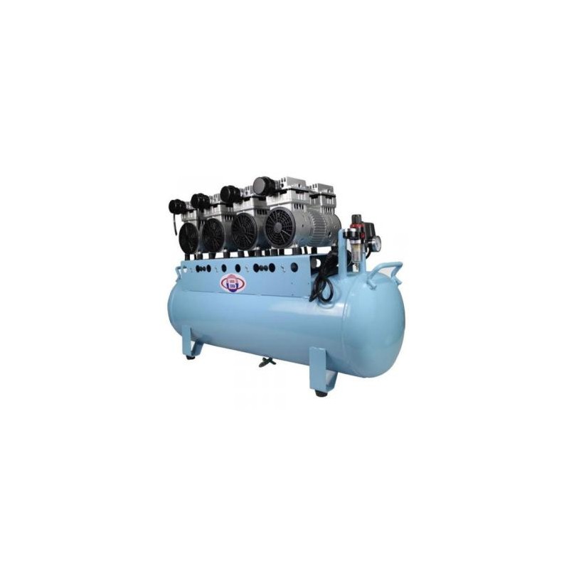 150L dental Compresor de aire silencioso sin aceite 600 L / min 1-Conducir-8 Estable BD-204