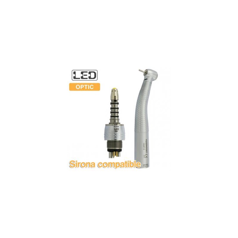 YUSENDENT® CX207-GS-PQ Pieza De Mano Alta Velocidad Led con Acoplamiento Rápido Compatible Sirona