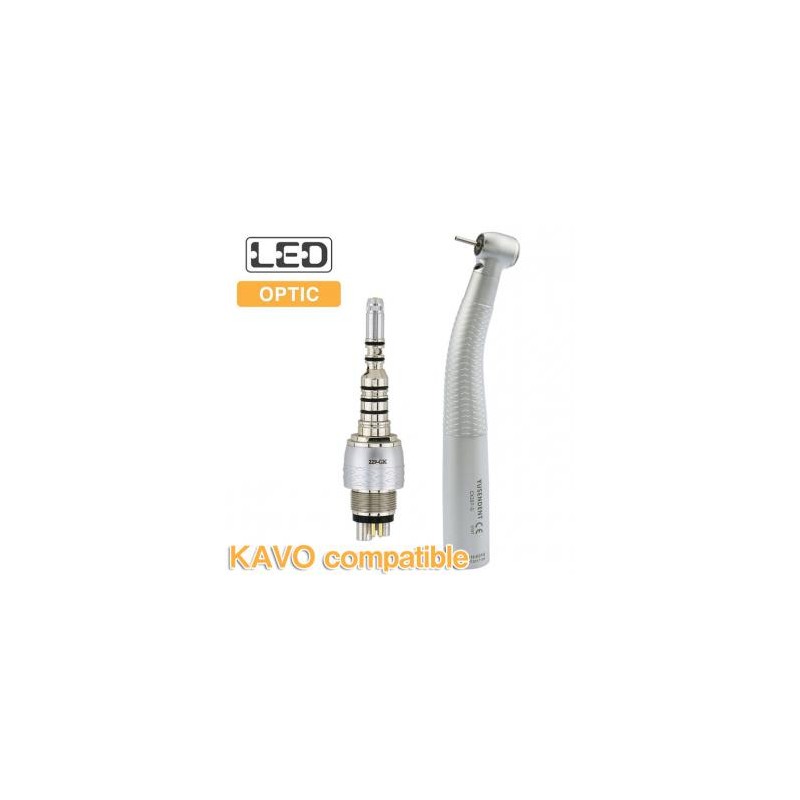 YUSENDENT® COXO CX207-GK-PQ Pieza De Mano Alta Velocidad Led con KAVO compatible Acoplamiento Rápido