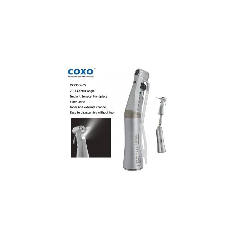YUSENDENT COXO CX235C6-22 Contra Angulo 20:1 Reductor para Implante Dental