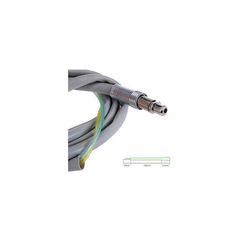 5 Piezas de manguera de conexión de cable de tubo de pieza de mano de turbina dental de 2 orificios