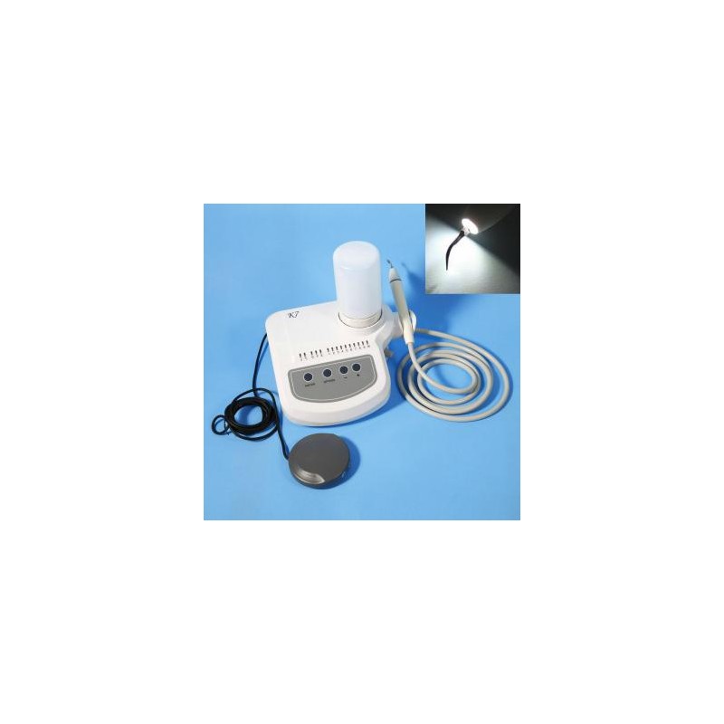 SKL® K7 LED Escareador Ultrasonico Dental con Depósito de Agua con 8 puntas